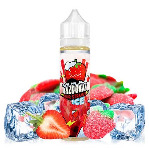 جویس پاستیل توت فرنگی یخی Bazooka Strawberry ICE